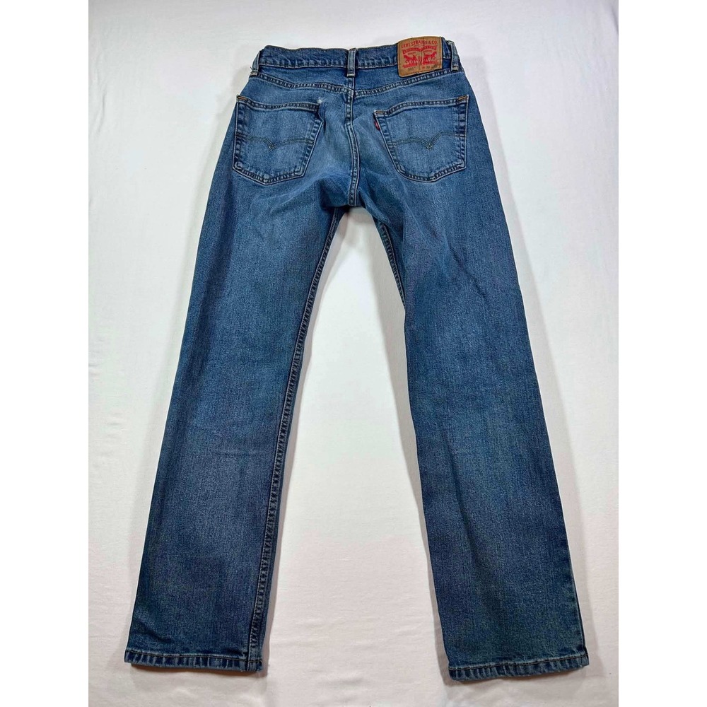 Levis 505 Regular Fit Straight Leg Jeans Blue Denim W30 L30 00505-2146 - Picture 5 of 8